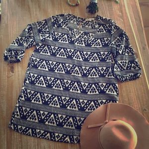 Black & White Geometric Dress